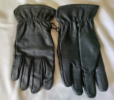 Men's MARMOT Black Leather DriClime  Basic Work Gloves Falcon Grip Medium M NWOT • $39.09