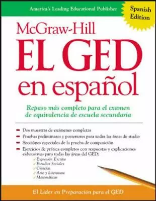 McGraw-Hill El GED En Espanol  McGraw-Hill's GED  Good  Book  0 Paperback • $21.87