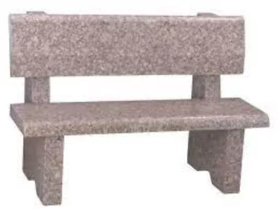 Headstone Cemetery Bench - Park Style - Large - Granite - Engraving Available • $2199