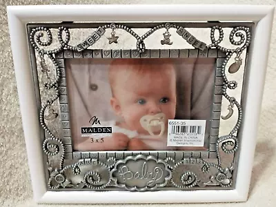 NOS Malden International Baby Designs Metal Charms 3.5  By  5 .Picture Frame A37 • $13.99