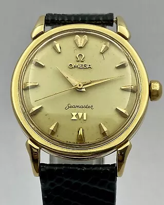 AMAZING OMEGA PIEPAN SEAMASTER OLYMPIC XVI REF. 2850 S.C 18k GOLD CAL. 471 MEN • $1825