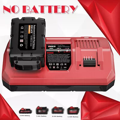 Dual Bay Charger For Milwaukee M18 18V 18 Volt Lithium Battery 48-11-1860 Li-Ion • $35.99