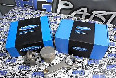 Supertech Pistons & Rods For Mazda / Ford Duratec 2.3L 88mm Bore 9.1:1 Comp • $1296.39