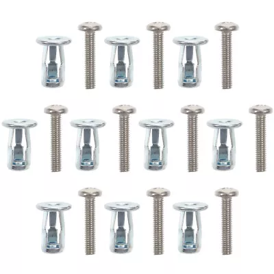 10pcs Metal Door Petal Nuts With Screw Screws Cavity Fixing Hollow Door Anchor • £6.78