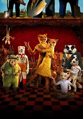 Fantastic Mr Fox Textless Movie Poster A4 A3 A2 A1 Cinema Movie Art • £9.31