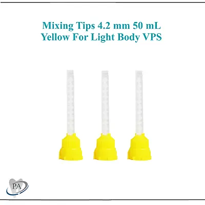 Dental Yellow HP High Performance Mixing Tips Yellow 4.2mm Low Viscosity MIXPAC • $18.95