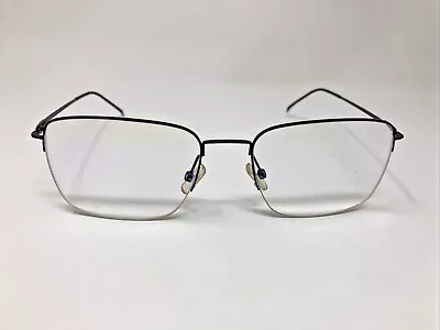 Morel France Eyeglasses Frame 30157l 55-18-145 Nr 04 Black Half Rimless Se67 • $50.50