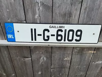 Genuine Ireland License Plate From County Galway 11 G 6109 • $13.99