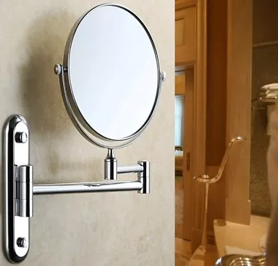 Wall Adjustable Makeup Mirror 10X Magnifying Double-sided Bathroom Vanity Mirror • $38.92