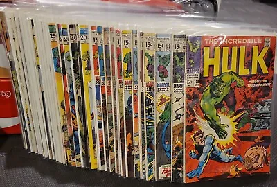 Incredible Hulk -60's & 70's Mostly(39 Marvel Comics Lot)see Details For Numbers • $699.99