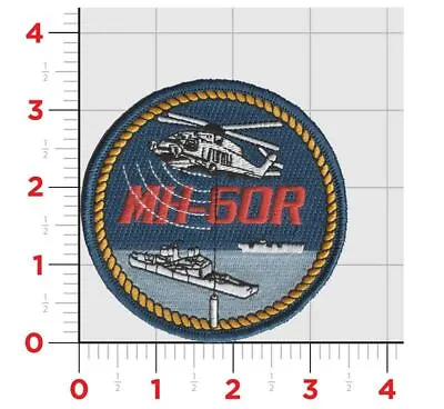 Navy Mh-60r Helicopter Squadron Military Color Hook & Loop Embroidered Patch • $34.99