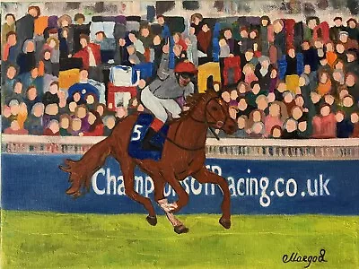 Original Oil Painting Horse Racing Frankie Dettori • £50