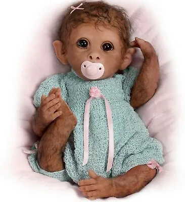 ​The Ashton-Drake Galleries So Truly Real Baby Monkey Doll Clementine 14  • $121.98