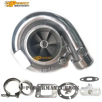 T67 Turbo Charger Universal Turbocharger T4 .81 AR P Trim + Flange + Clamp • $330
