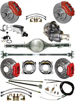 New Wilwood Brake & Currie Rear End Setposi Gearlinescables60-62 C10c15red • $5489.99