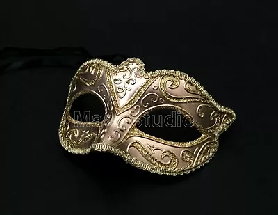 Couple Masquerade Mask Silver Gold Set Steampunk School Prom Cocktail Party • $10.75