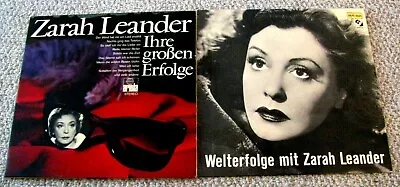 ZARAH LEANDER~~LOT OF 2 LPs Swedish Cabaret Singer FREE SHIPPING • $14