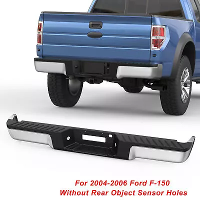 Chrome Rear Step Bumper Assembly For 2004-2006 Ford F-150 W/o Sensor Holes • $176.79