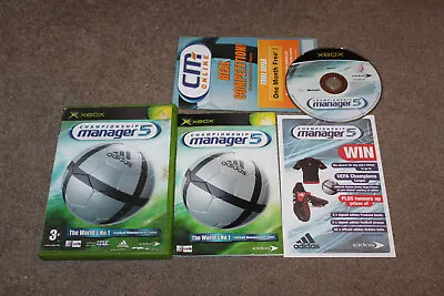 Championship Manager 5 (Original Xbox 2005) Football Game 'Complete' MINT DISC • £4.95