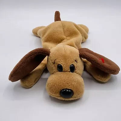 VTG TY Beanie Baby BONES The DOG Stuffed Animal Toy Brown 9” 1993 Plush Floppy • $4.84