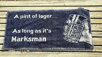 £4.99 • Buy Vintage Mansfield Brewery Marksman Lager Bar Towel