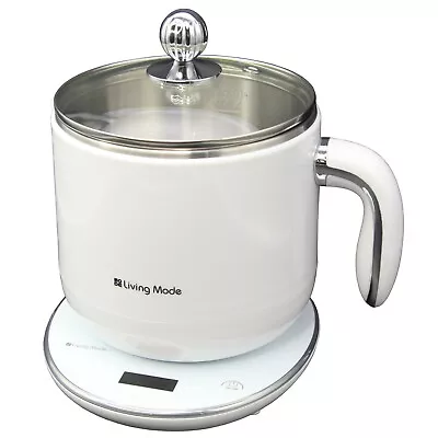 Living Mode CR-A0818 Multi-Functional Cooker Handy Cooker Rice Cooker 1.8L White • $168