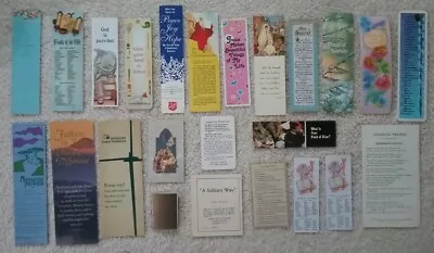 Vintage Christian Bookmarks~Prayer Cards~ Words Of Gold From The Bible ~24 Pcs. • $11.95