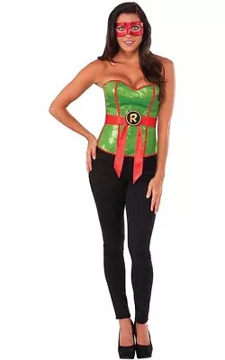 Tmnt Sequin Raphael Corset Adult Womens Teenage Mutant Ninja Turtle Costume • $35.99