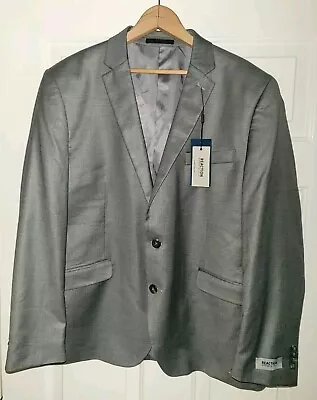 NWT KENNETH COLE REACTION Grey Flex Coat Blazer Suitcoat Jacket Sz 44S 44 Short  • $49.99