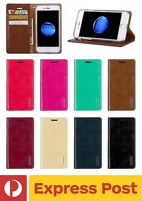 IPhone 6/ 6s ShockProof Card Holder Leather Case Mercury Goospery BLUE MOON FLIP • $11.20
