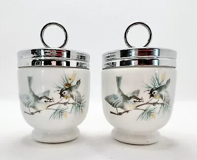 Vintage Royal Worcester Egg Coddlers - Little Wrens - Set Of 2 • $54.69