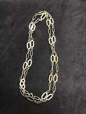 Vintage 18ct Solid Yellow Gold Chain Albert 86 Large Small Links Scrap 45.6Gr • £3450