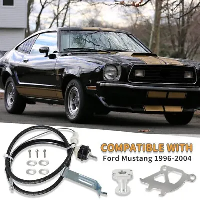 For 96-04 Mustang Clutch Cable Quadrant And Firewall Adjuster Kit 6061-T6 Billet • $42.79