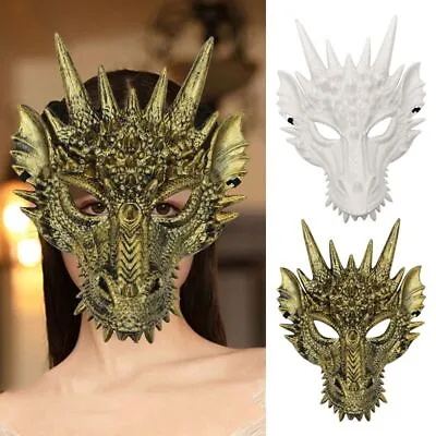 £4.93 • Buy Festival Face Mask Halloween Dragon Mask Anime Mask Cosplay Prop Masquerade