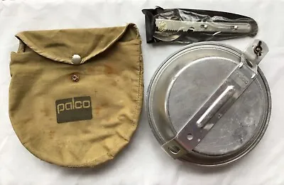 Vintage  Palco Mess Kit Aluminum In Canvas Pouch With Stainless Steel Utensils • $18.50