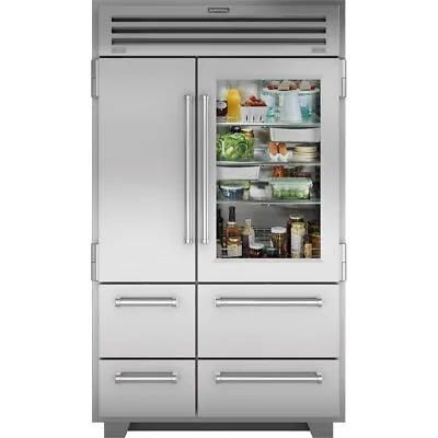 Sub-Zero PRO4850G 48  PRO Refrigerator/Freezer With Glass Door • $14753