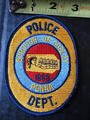 Vintage Coplay Pa Police Dept Patc Obsolete • $12