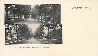 North And South Mountain Avenues Montclair N.J. Very Early Postcard Unused • $15