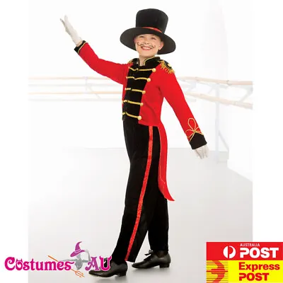 Deluxe Kids Ringmaster Magician Costume Circus Boys Child Lion Tamer Book Week • $28.49