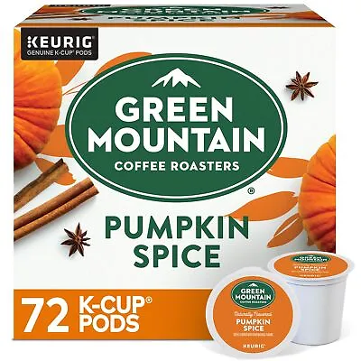 $39.99 • Buy Green Mountain Coffee, Pumpkin Spice,  K-Cup Pods, Light Roast Coffee, 72 Count