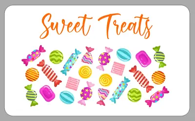 Homemade Treat Cone Labels Candy Bag Seals Sweet Treats Gift Stickers • £2.70