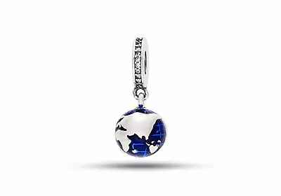 DORA&DORA Moment Blue World Clip CHARM 925 SILVER • $19.99