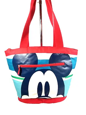 Disney Store Mickey Mouse Cooler Bag Insulated Lunch Beach Picnic Zip Pool Tote  • $26.99