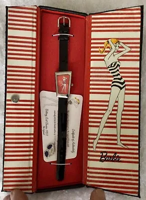 Vintage Barbie Mattel Watch Women Limited Retro Swimsuit 1959  COA Case • $100