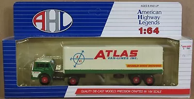 AHL (American Highway Legends) Atlas Van-Lines Inc. Moving Truck 1:64 METAL NIB • $17.99