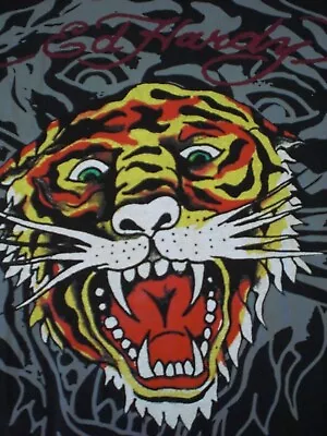 Ed Hardy “Roaring Tiger” S/S T-Shirt NWT - Men's Large (L) – Black • $27.99