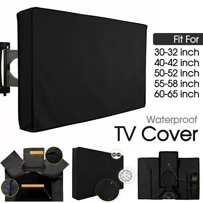 30-65 Inch Dustproof Waterproof TV Cover Outdoor Patio Flat Television Protector • $29.98