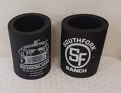 2 Vintage 1985 DALLAS TV Show Promo Can Koozie Set SOUTHFORK RANCH Lorimar RARE • £48.65