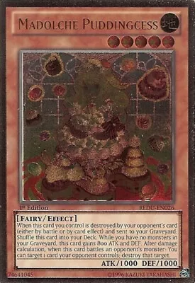 Madolche Puddingcess - REDU-EN026 - Ultimate Rare - 1st Edition Lightly Played - • $37.45