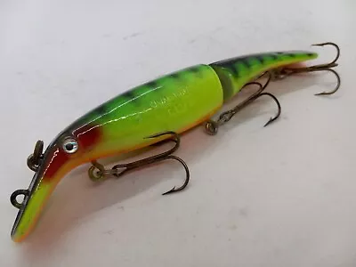 8  Swim Whizz 1979 Fire Tiger Jointed Crankbait Jerkbait Musky Lure • $13.99